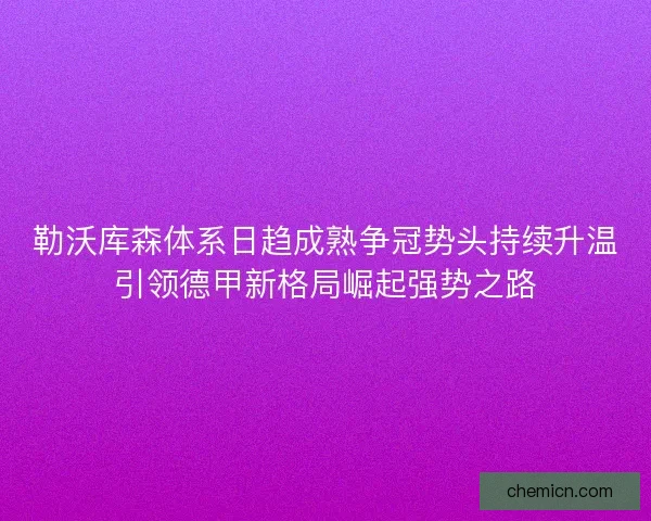 勒沃库森体系日趋成熟争冠势头持续升温引领德甲新格局崛起强势之路